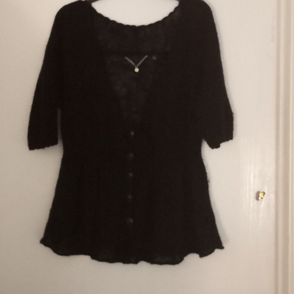 Black Sweater w/Bow